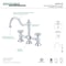 Kingston Brass KS3781AX Restoration Bridge Kitchen Faucet, Polished Chrome KS3781AX - alternate 2